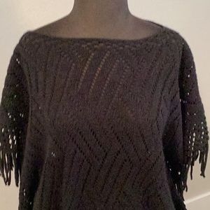 Xenon poncho new with tags. Black one size